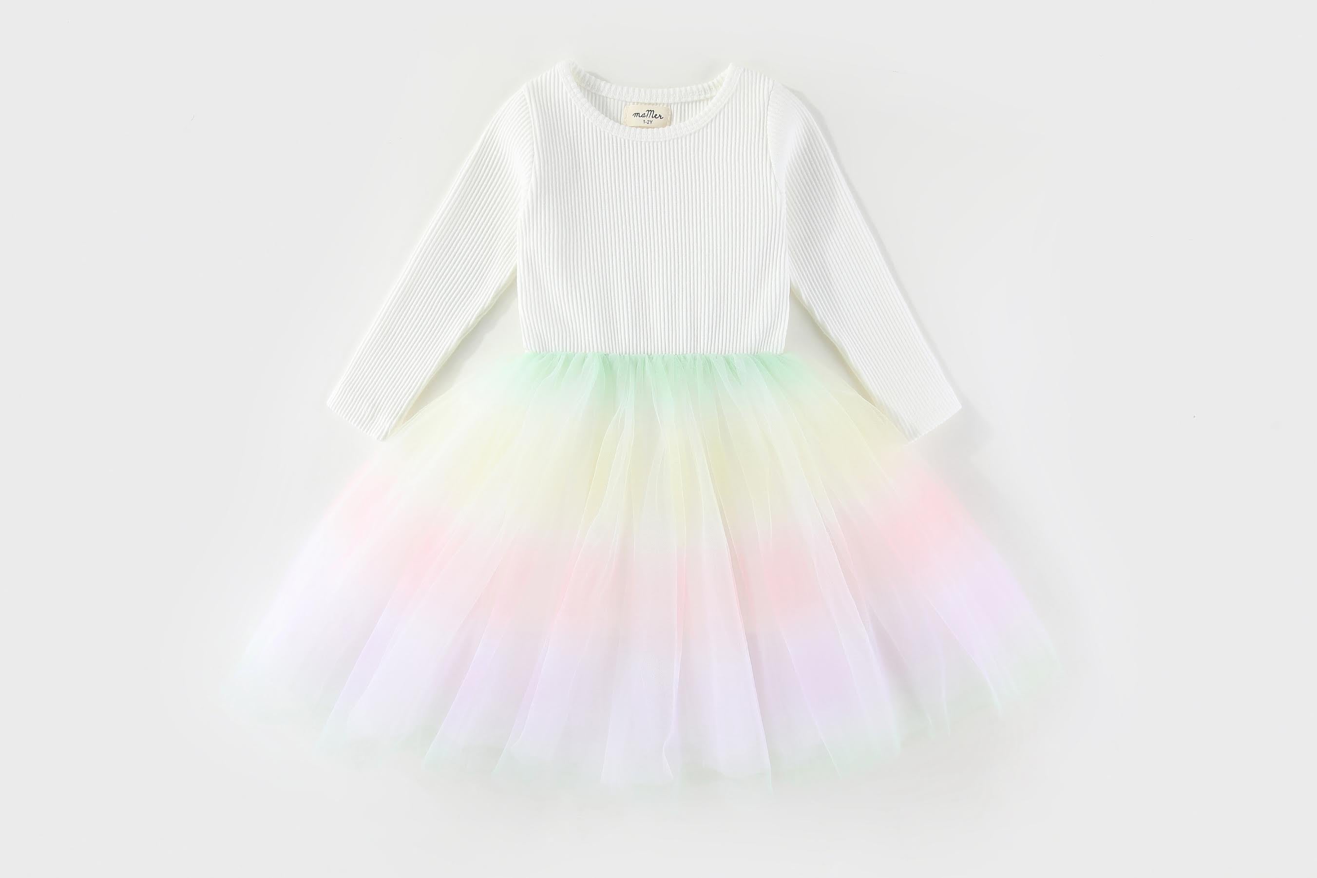 RAINBOW Valentina Winter Tutu Dress: 1-2Y only left