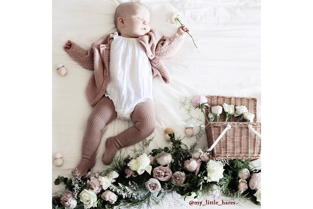 3 pack cotton tights: dusty pink, white, pink or cream: 0-6M only left